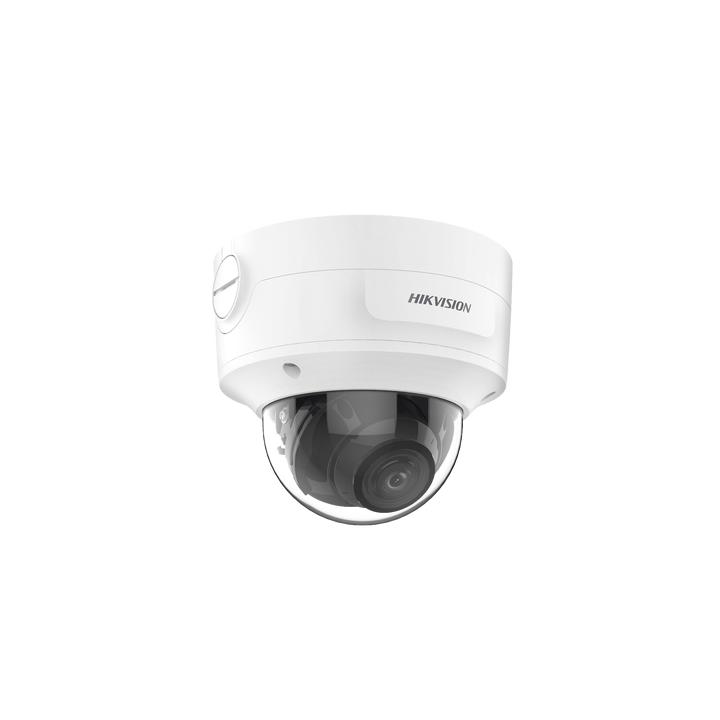 Domo IP 4 Megapixel / Lente Mot. 2.7 a 13.5 mm / 40 mts IR EXIR / Exterior IP66 / IK10 / DARKFIGHTER / Audio y Alarma