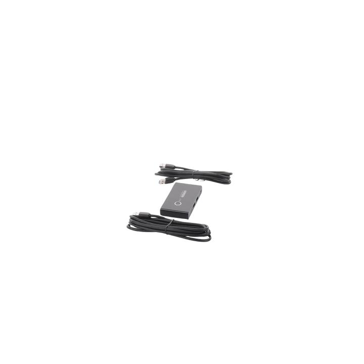 Conmutador USB para Compartir 4 Puertos USB 3.0 a 2 PC Ìs | Cambio Mediante Botón | Incluye Dos Cables USB de 1.5 m