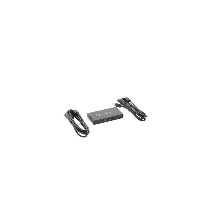 Conmutador USB para Compartir 4 Puertos USB 3.0 a 2 PC Ìs | Cambio Mediante Botón | Incluye Dos Cables USB de 1.5 m