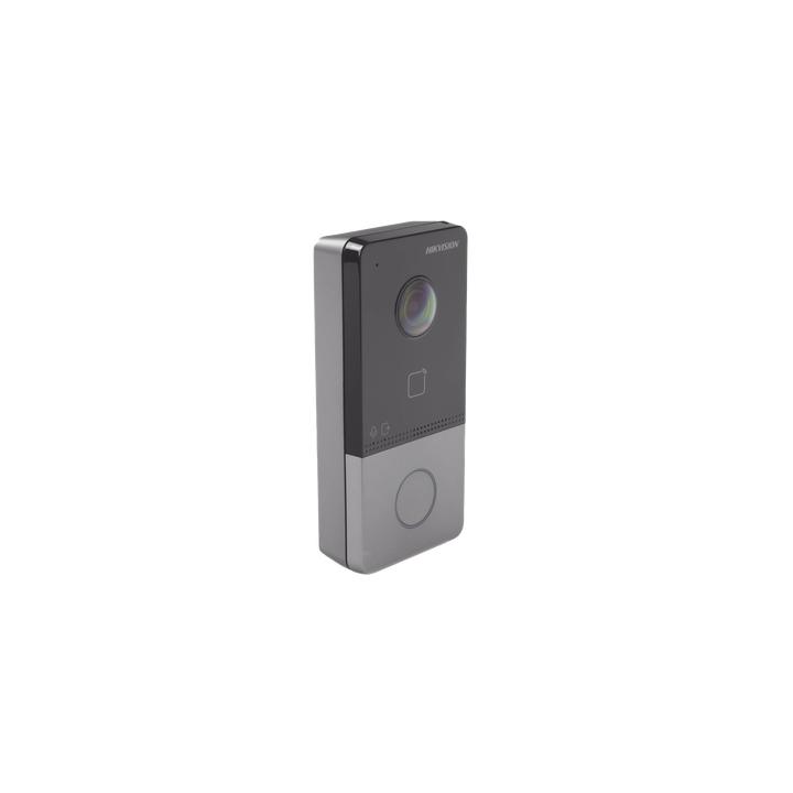 Videoportero IP 2 Megapixel / PoE Estandar / IP65  / Apertura desde Hik-connect / Soporta 1 Departamento y Hasta 6