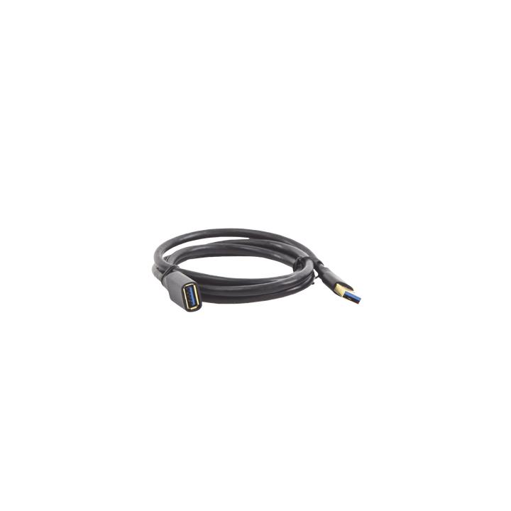 Cable Extensor USB 3.0 / 1 Metro / Macho-Hembra / 5 Gbps / Ultra Durabilidad / Núcleo de cobre estañado 28/22 AWG /