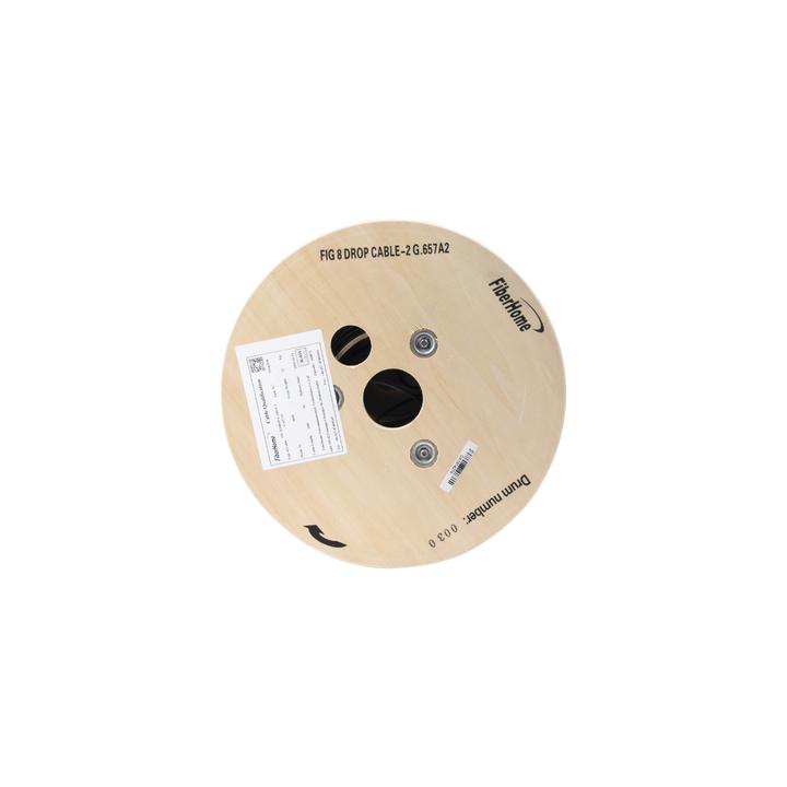 Carrete de 1 km de Fibra Óptica Aérea Mini Figura 8 G.657A2 Tipo Drop, Monomodo de 2 Hilos (Bifibra), Diseñada para