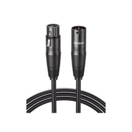 Cable para Micrófono XLR Tipo Canon Macho a Hembra / 10 Metros / Plug & Play / Antiinterferencias / Triple Blindaje /