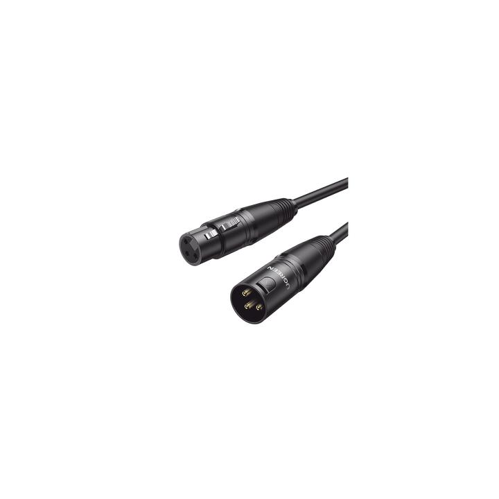 Cable para Micrófono XLR Tipo Canon Macho a Hembra / 10 Metros / Plug & Play / Antiinterferencias / Triple Blindaje /