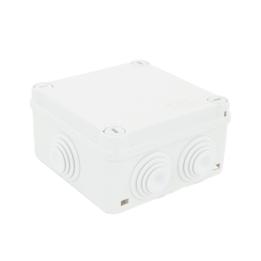 Caja Estanca de PVC Para Derivación y Conexión, 6 Entradas, Tapa con Tornillo de 1/4" de Vuelta, 100x100x50 mm (Área