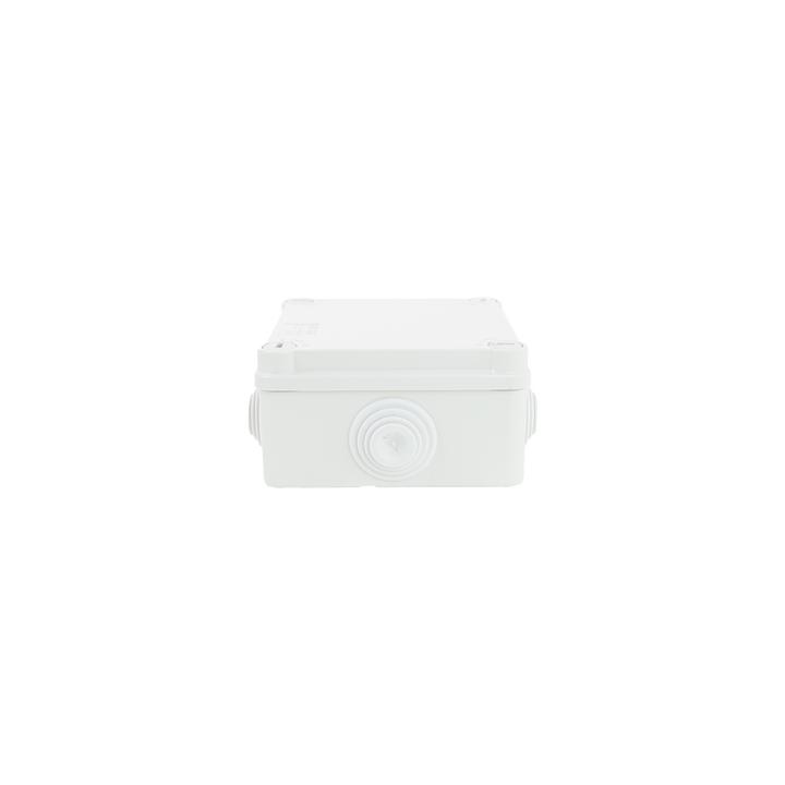 Caja Estanca de PVC Para Derivación y Conexión, 6 Entradas, Tapa con Tornillo de 1/4" de Vuelta, 100x100x50 mm (Área