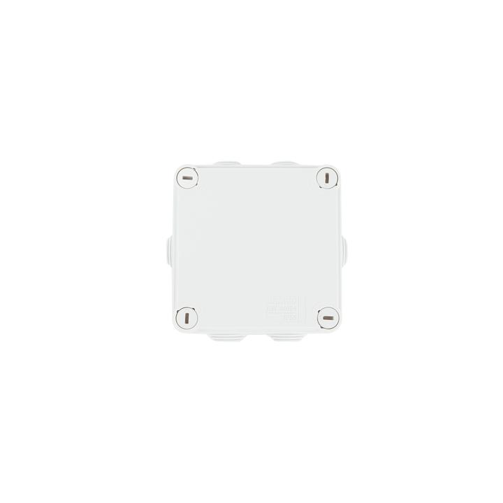 Caja Estanca de PVC Para Derivación y Conexión, 6 Entradas, Tapa con Tornillo de 1/4" de Vuelta, 100x100x50 mm (Área