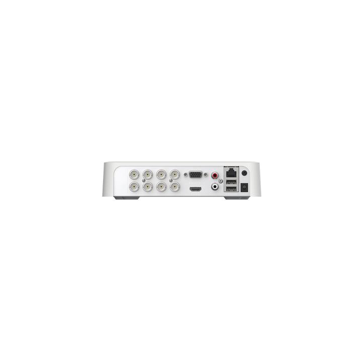 DVR 8 Canales TurboHD + 2 Canales IP / 2 Megapíxel (1080p) Lite / Acusense Lite (Evita Falsas Alarmas) / Audio