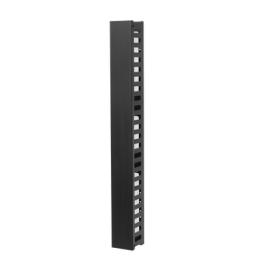 Organizador de Cable Vertical de 24 Unidades Rack Sencillo, Compatible con Racks Serie EIRL y EIQR