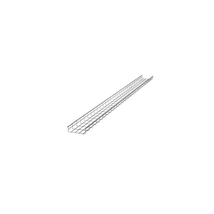 Charola Tipo Malla 66/200 mm, Acabado Electro Zinc, Hasta 210 Cables Cat6, Tramo de 3 Metros