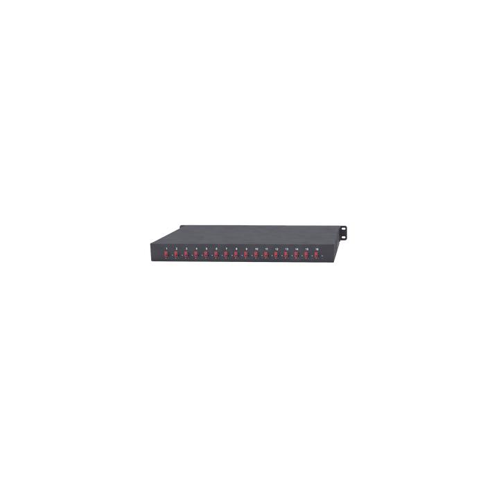 Fuente 12 Vcc /  Industrial / tipo RACK / 20 Amperes / 16 salidas / 1.25 Amperes por salida administrada / 2.5 Amperes