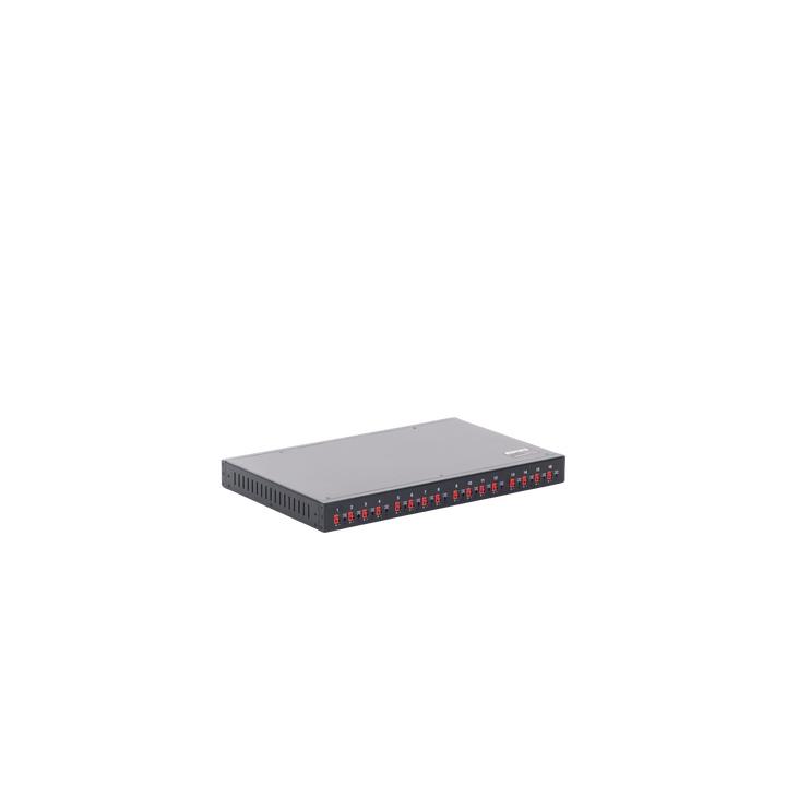 Fuente 12 Vcc /  Industrial / tipo RACK / 20 Amperes / 16 salidas / 1.25 Amperes por salida administrada / 2.5 Amperes