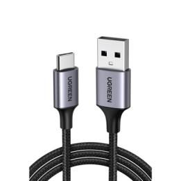 Cable USB-A a USB-C | 1 Metro (3.28 Pies) | Transferencia de Datos de 480 Mbps | Carga Rápida | QC 4.0/3.0/2.0 | FPC |