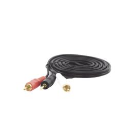Convertidor 3.5mm Estéreo a 2 RCA Macho 1.83m | para Aplicaciones de Audio | Compatible con Amplificadores VSSL y