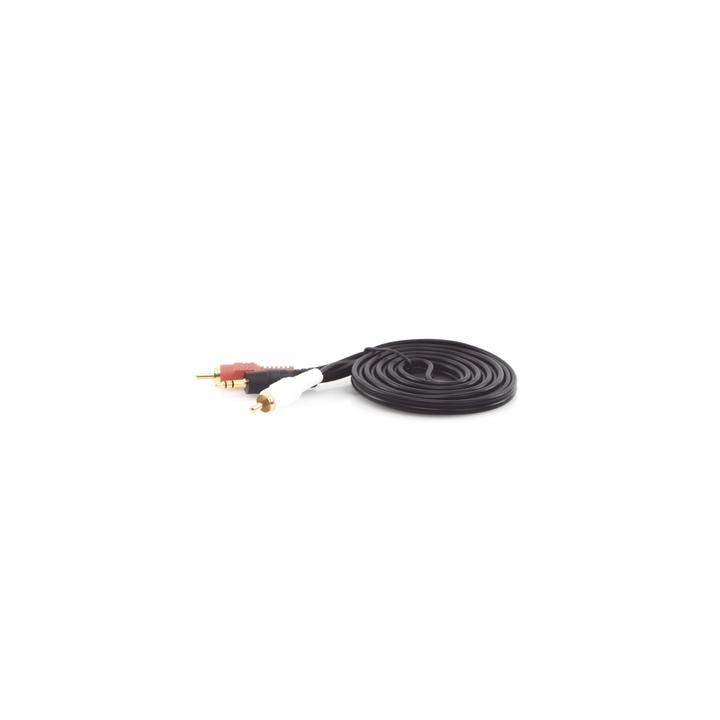 Convertidor 3.5mm Estéreo a 2 RCA Macho 1.83m | para Aplicaciones de Audio | Compatible con Amplificadores VSSL y