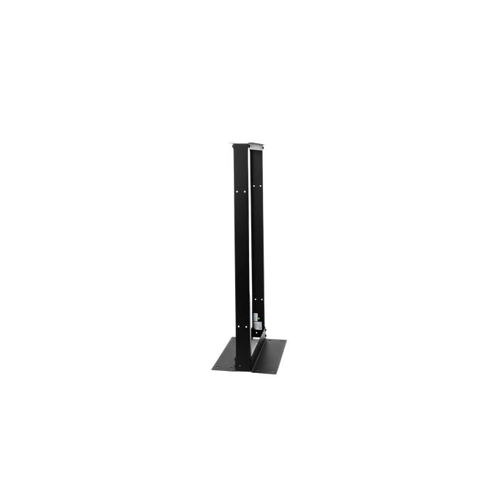 Rack de 2 Postes, Estándar 19", 24 Unidades, Fabricado en Acero, Base "L" para Anclar a Piso.