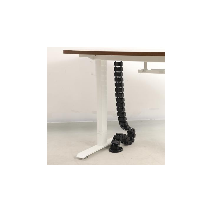 Portacable de Tipo Cadena para Escritorio / Organizador de Cables Vertical Articulado / 1200 mm (47.24 Pulgadas) de