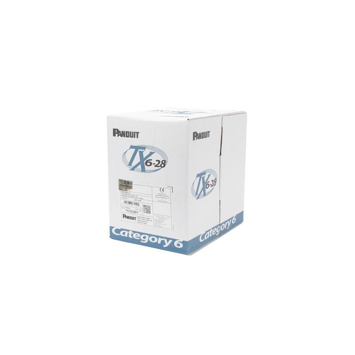 Bobina de Cable UTP 305 Metros (1000 Pies) de Cobre TX6-28Æ, Azul, Categoría 6, Diámetro Reducido (28 AWG), CM/LSZH,