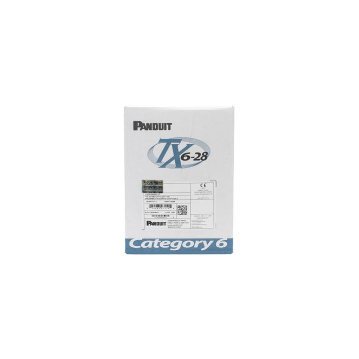 Bobina de Cable UTP 305 Metros (1000 Pies) de Cobre TX6-28Æ, Azul, Categoría 6, Diámetro Reducido (28 AWG), CM/LSZH,
