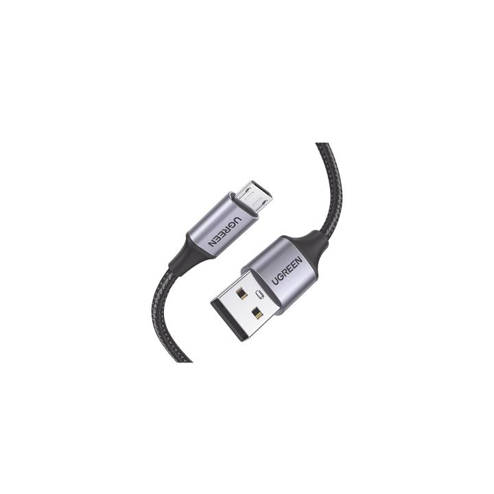Cable USB-A a Micro USB | 1 Metro (3.28 Pies) | Carga Rápida | QC 3.0/2.0 | FPC | AFC | Transferencia de Datos de 480