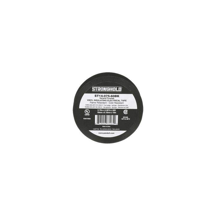 Cinta Eléctrica STRONGHOLD para Aislar, de PVC, Uso General Reparación y Mantenimiento, Grosor de 0.18mm (7 mil),