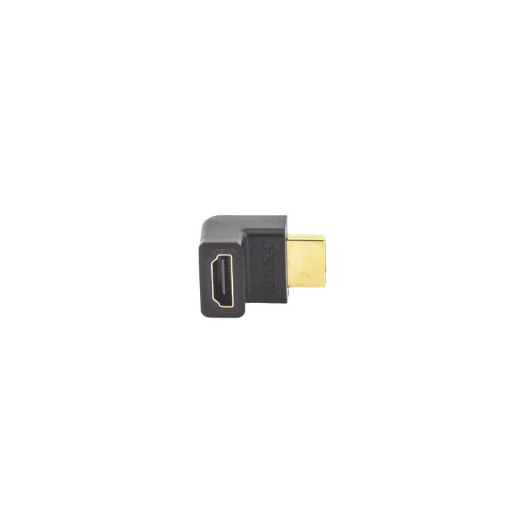Adaptador HDMI de 90 Grados Macho a Hembra / Hacia Arriba / HDMI 2.0 4K@60Hz / Proporciona Flexibilidad Sin Doblar los