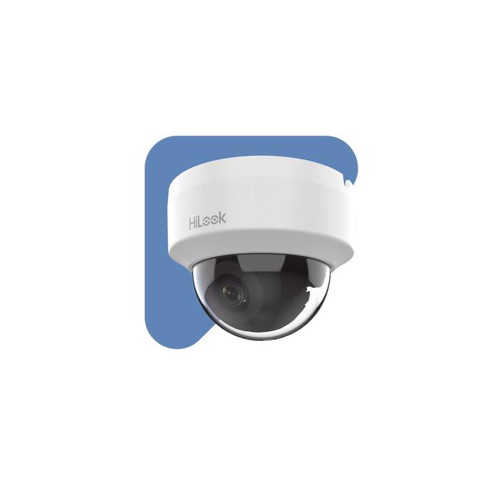 HiLook Series / Domo IP 4 Megapixel  / Lente 2.8 mm (Gran Angular) / 20 mts IR / Interior / PoE / dWDR / H.265+ / ONVIF