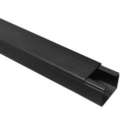 Canaleta TMK 1720 Color Negro con Cinta Adehsiva, 5 Ft. De Largo (1.5 m), Para uso en Exterior con Bajo Voltaje