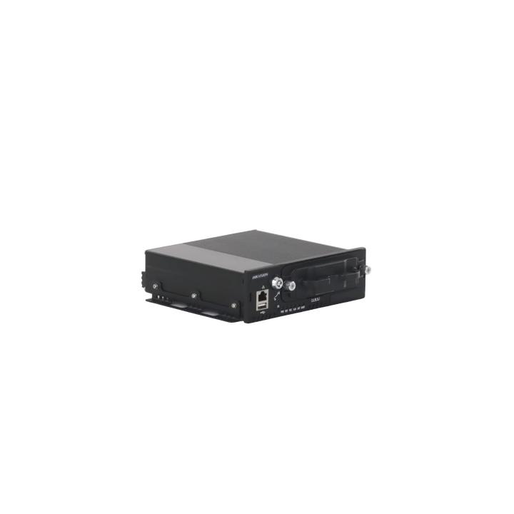 DVR Móvil 1080p (2 Megapixel) / 4 Canales TURBO / Sensor G / Compatible IA / Soporta 2 HDD / Alarmas I/O / Salida de